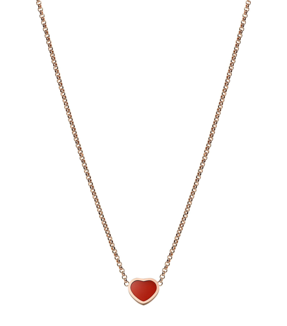 Chopard Heart Pendant Carnelian Necklace